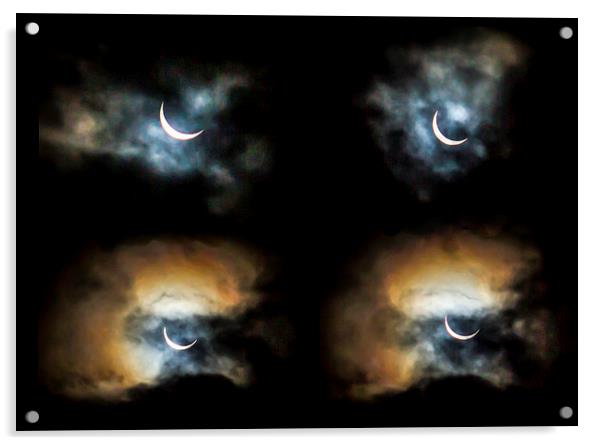  Solar Eclipse 2015 Acrylic by Helen Holmes