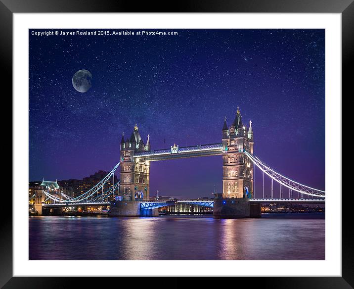  Tower Bridge Framed Mounted Print by James Rowland