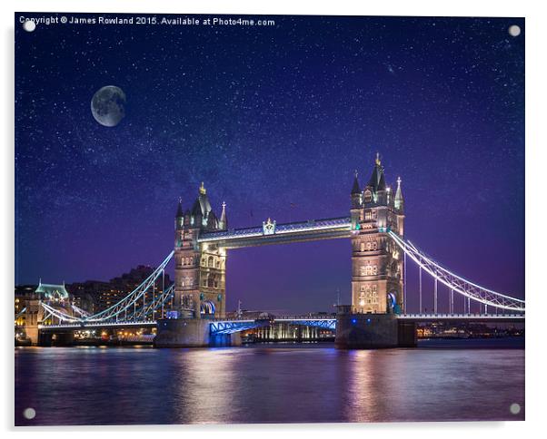  Tower Bridge Acrylic by James Rowland