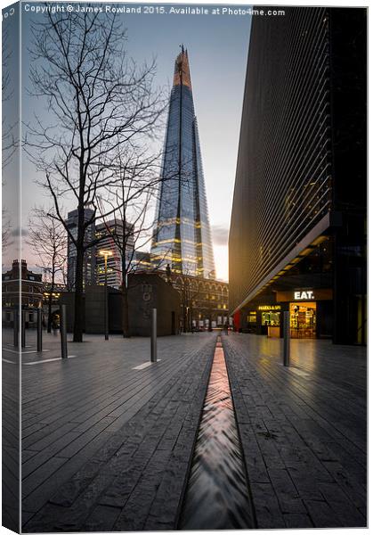  Flowing Towards the Shard Canvas Print by James Rowland
