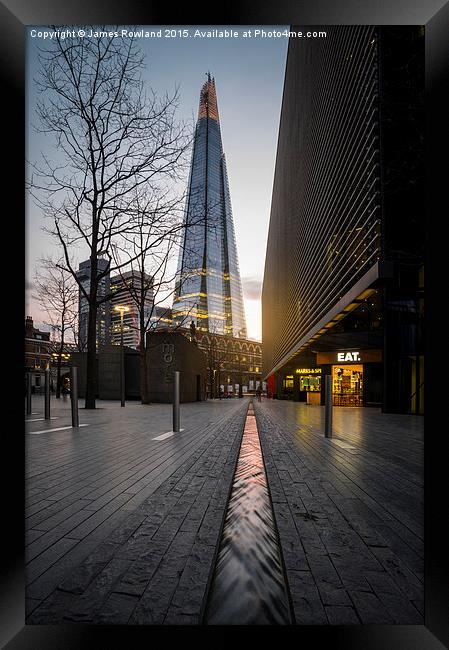  Flowing Towards the Shard Framed Print by James Rowland