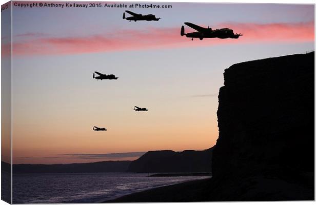  HEADING HOME Canvas Print by Anthony Kellaway