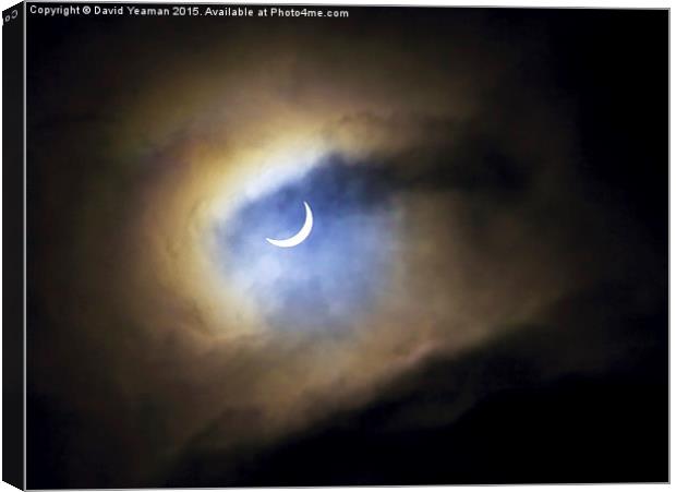  The Partial Eclipse Canvas Print by David Yeaman
