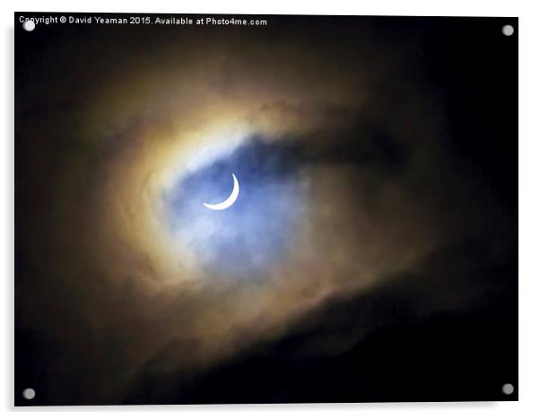  The Partial Eclipse Acrylic by David Yeaman