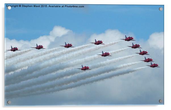  Reds 11 Acrylic by Stephen Ward
