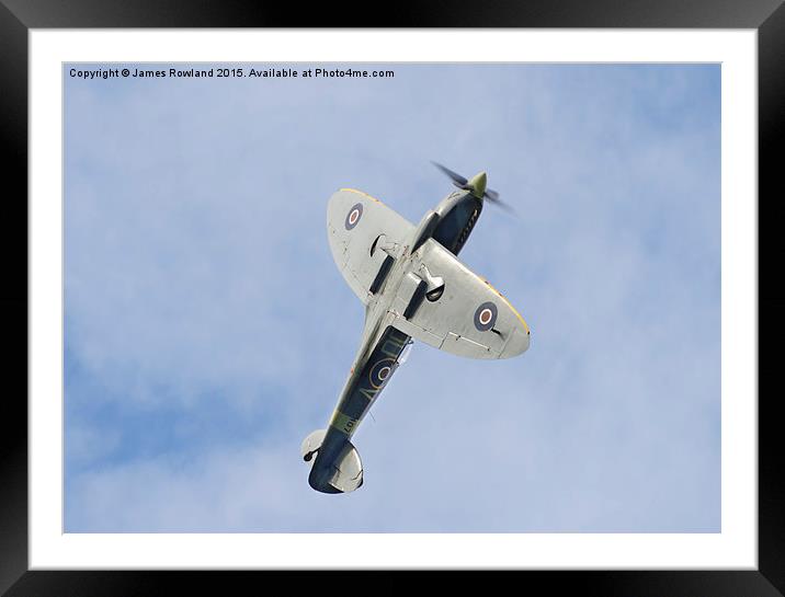 The Grace Spitfire Framed Mounted Print by James Rowland