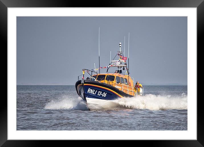  Hoylake `Shannon` class Lifeboat. RNLI 13-06 Framed Mounted Print by Rob Lester