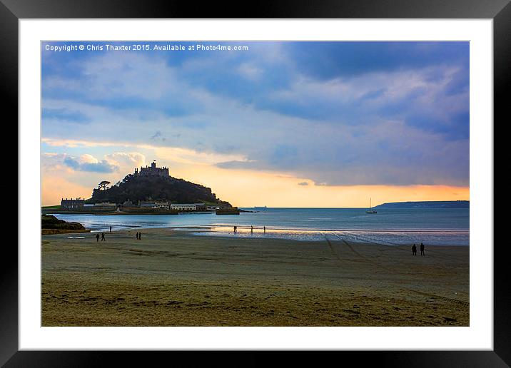  St Michaels Mount Framed Mounted Print by Chris Thaxter