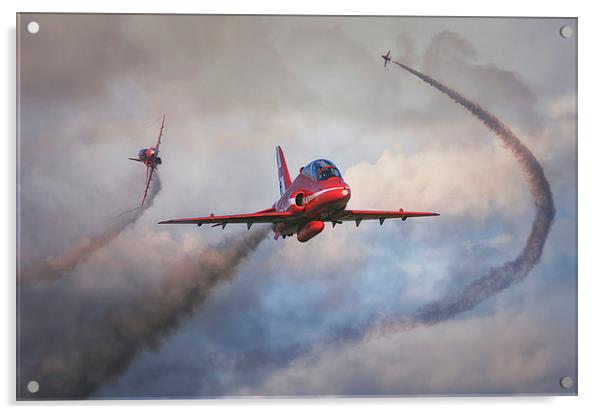 The Red Arrows  Acrylic by Jason Green