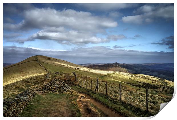 Footpath to Lose Hill  Print by Darren Galpin