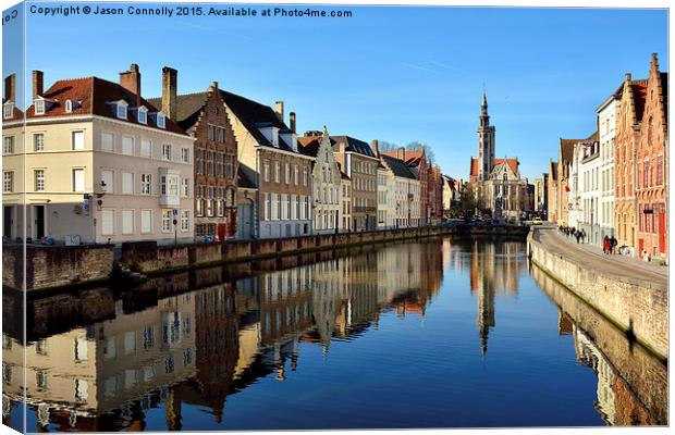  Beautiful Bruges Canvas Print by Jason Connolly