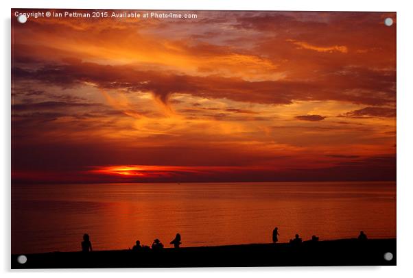  Sunset Clouds Empire Beach Acrylic by Ian Pettman