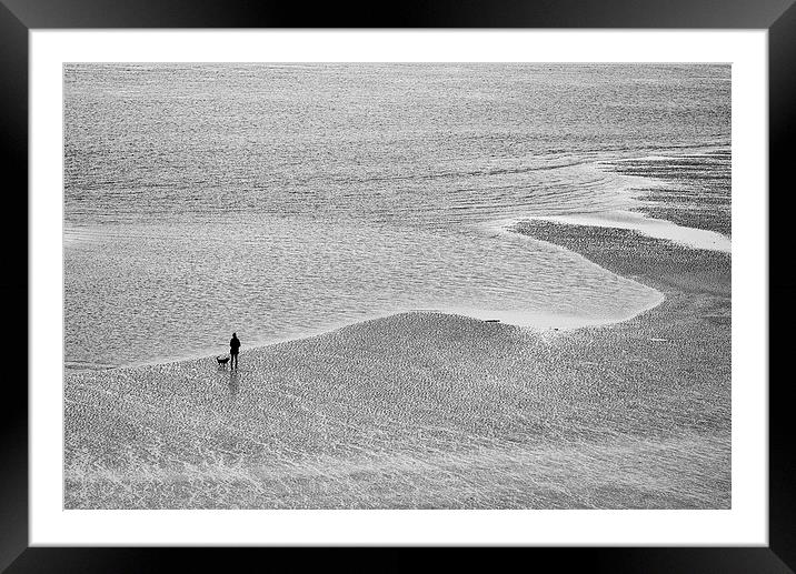  A walk on the beach Framed Mounted Print by Andrew Richards
