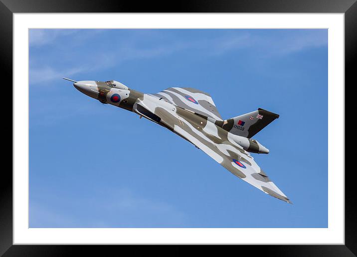  XH 558 at Duxford 2012 Framed Mounted Print by Oxon Images