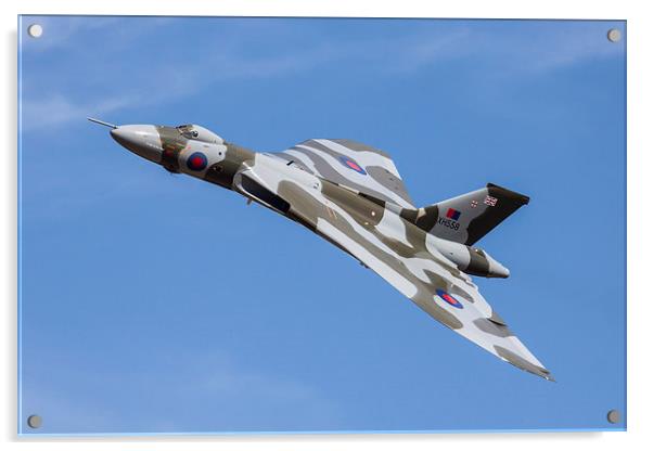  XH 558 at Duxford 2012 Acrylic by Oxon Images