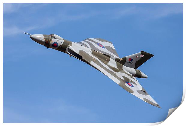  XH 558 at Duxford 2012 Print by Oxon Images