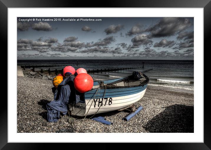 The Clairemarie at Sheringham  Framed Mounted Print by Rob Hawkins