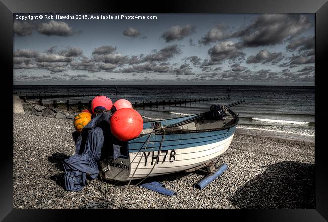The Clairemarie at Sheringham  Framed Print by Rob Hawkins