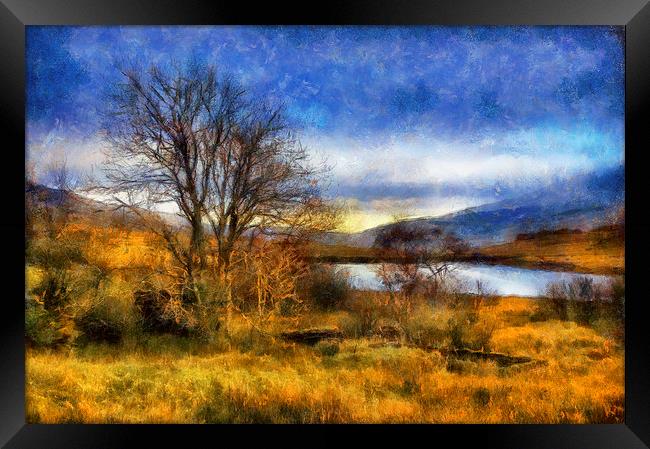 Fall Lake  Framed Print by Ian Mitchell