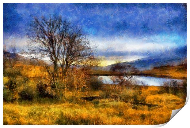 Fall Lake  Print by Ian Mitchell