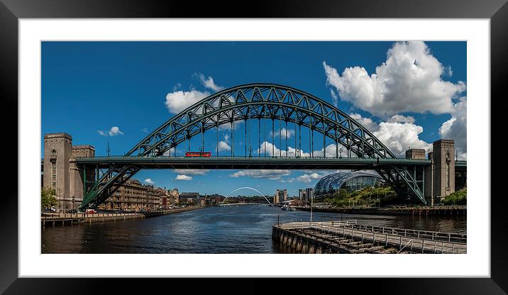 The Tyne Bridge Framed Mounted Print by Dave Hudspeth Landscape Photography