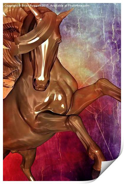  War Horse Print by Brian  Raggatt