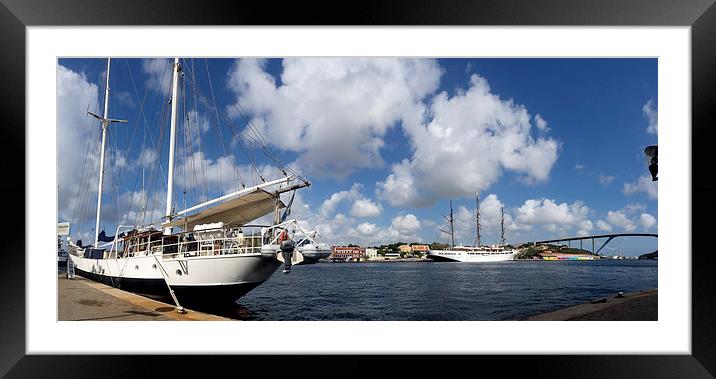 Views around Curacao Caribbean island Framed Mounted Print by Gail Johnson