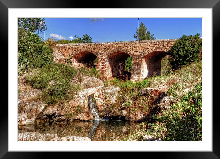 Pont Vell de Santa Eulalia Framed Mounted Print by Tom Gomez