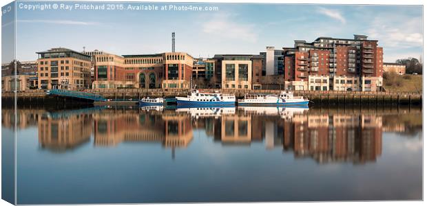  Newcastle Quayside Canvas Print by Ray Pritchard