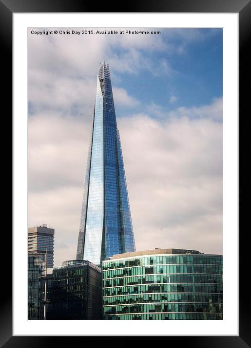 The Shard Framed Mounted Print by Chris Day