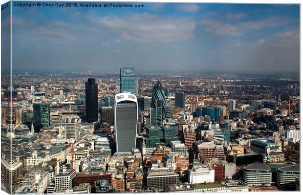 City of London Skyline Canvas Print by Chris Day