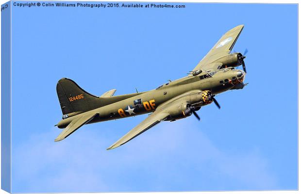  B17 Sally B - A Flying Legend  2 Canvas Print by Colin Williams Photography