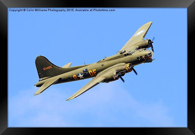  B17 Sally B - A Flying Legend  2 Framed Print by Colin Williams Photography