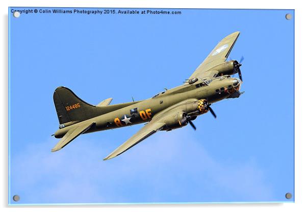  B17 Sally B - A Flying Legend  2 Acrylic by Colin Williams Photography