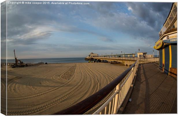  Bournemouth pier  Canvas Print by mike cooper