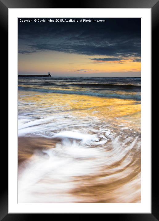  Sunrise on Spittal beach Framed Mounted Print by David Irving