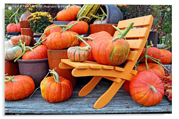 pumpkins Acrylic by Paul Fell