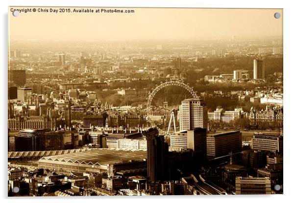 Westminster Skyline Acrylic by Chris Day