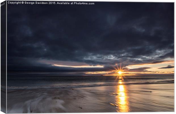  Star Streak Canvas Print by George Davidson