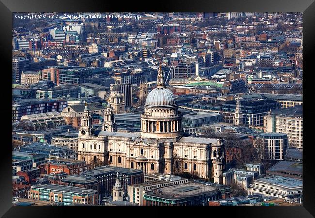 St Pauls Cathedral Framed Print by Chris Day