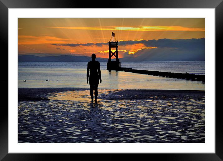  looking out to sea Framed Mounted Print by sue davies