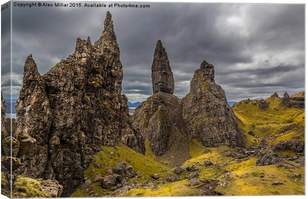   The Old Man of Storr Canvas Print by Alex Millar