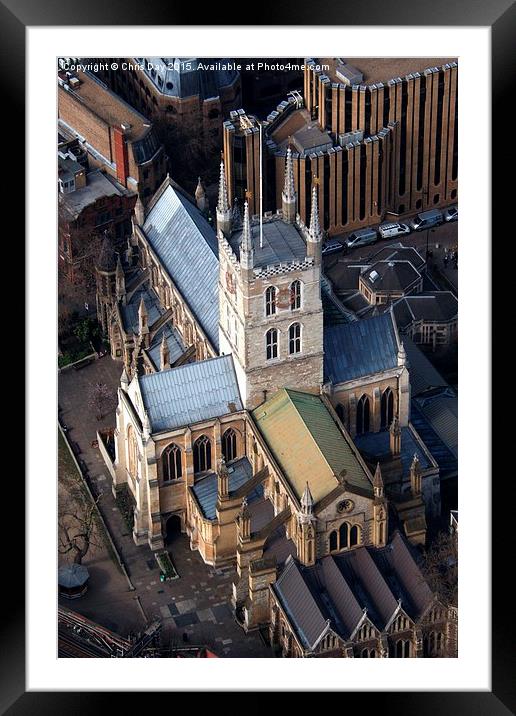 Southwark Cathedral Framed Mounted Print by Chris Day