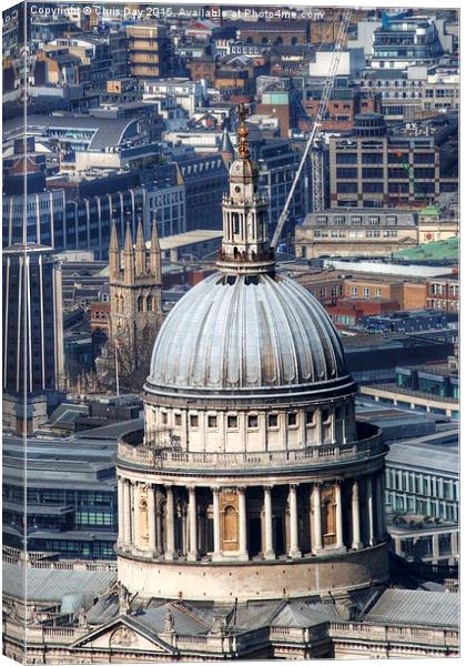 St Pauls Cathedral Canvas Print by Chris Day