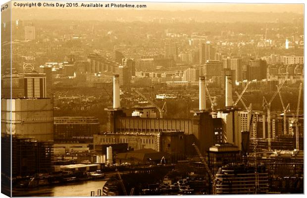  Battersea Power Station Canvas Print by Chris Day
