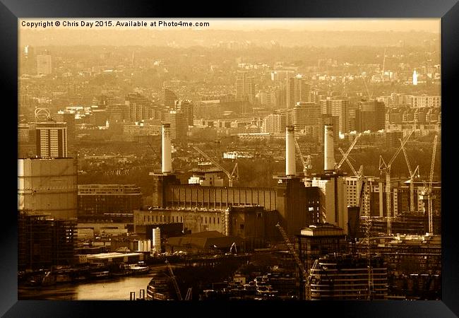  Battersea Power Station Framed Print by Chris Day