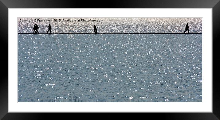  West Kirby Marine Lake Silhouette Framed Mounted Print by Frank Irwin