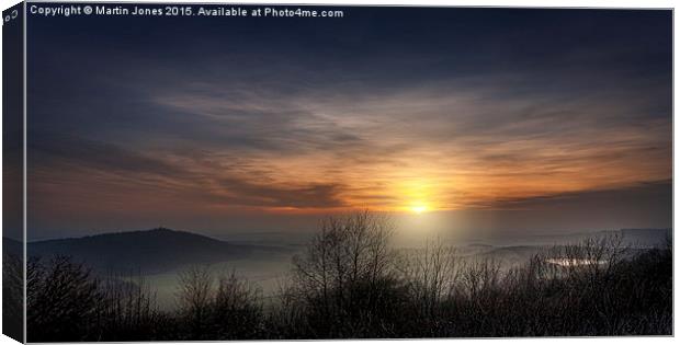  Mists over the Vale of York from Sutton Bank Canvas Print by K7 Photography