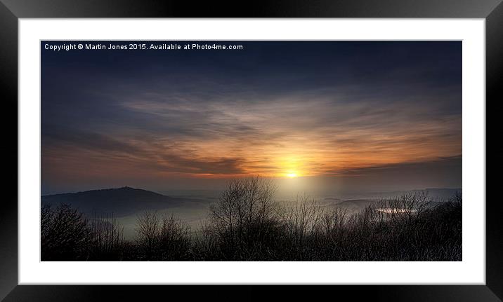  Mists over the Vale of York from Sutton Bank Framed Mounted Print by K7 Photography