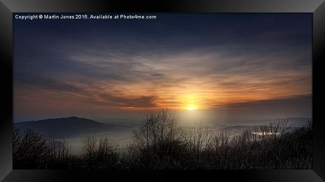  Mists over the Vale of York from Sutton Bank Framed Print by K7 Photography